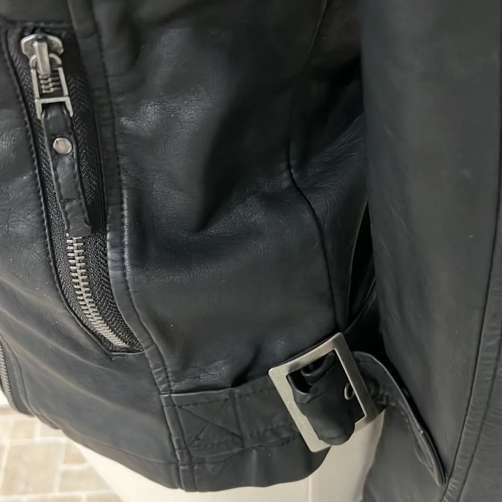 Max studio faux leather biker jacket - Picture 4 of 7